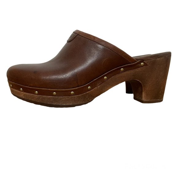 UGG | Shoes | Ugg Abbie Leather Clogs 